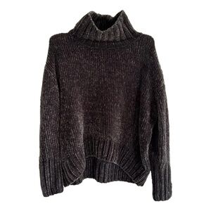 Cynthia Rowley Soft Chenille Mockneck Sweater EUC